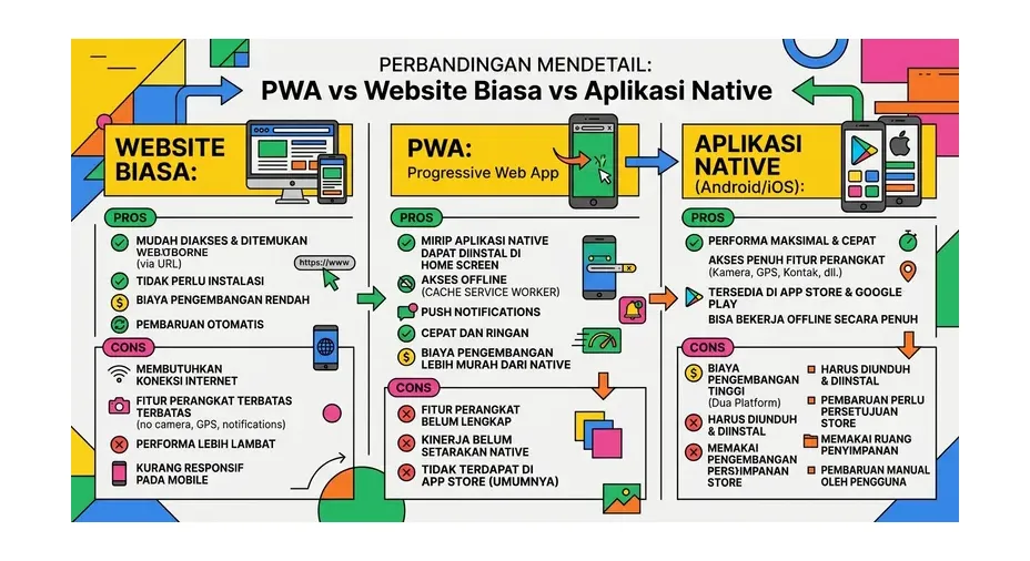 PWA Adalah: Pengertian Progressive Web App, Cara Kerja